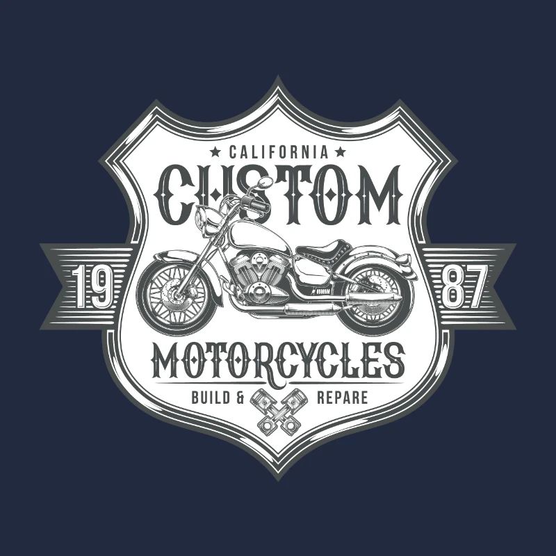 Custom Motorcycles America Motorcycle Retro Gift