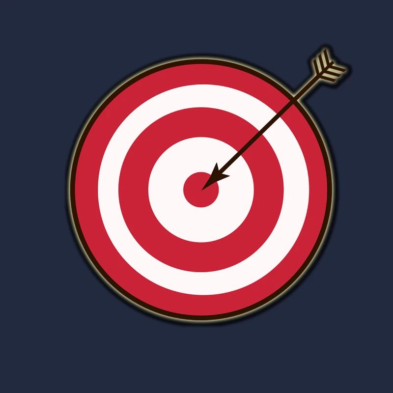 Flèche cible touchée