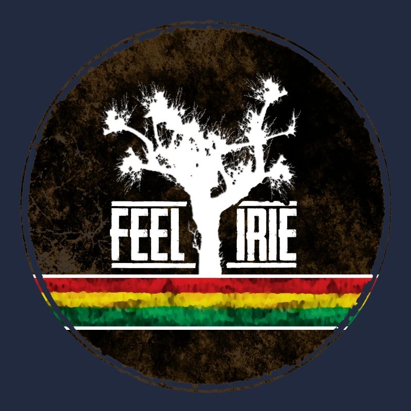 Feel Irie Tree with Reggae Stripes