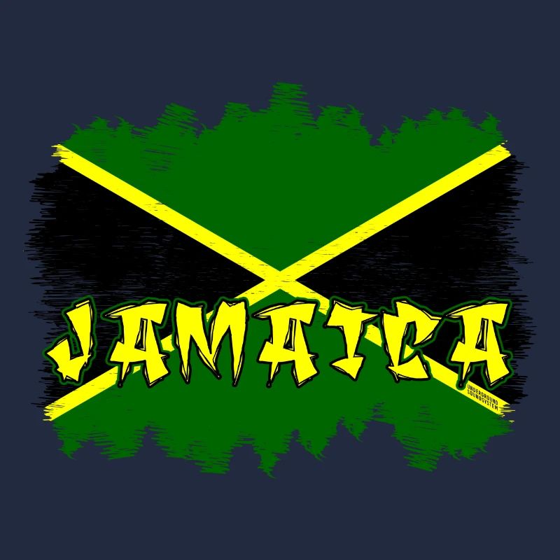 Jamaika Graffiti Flag Design