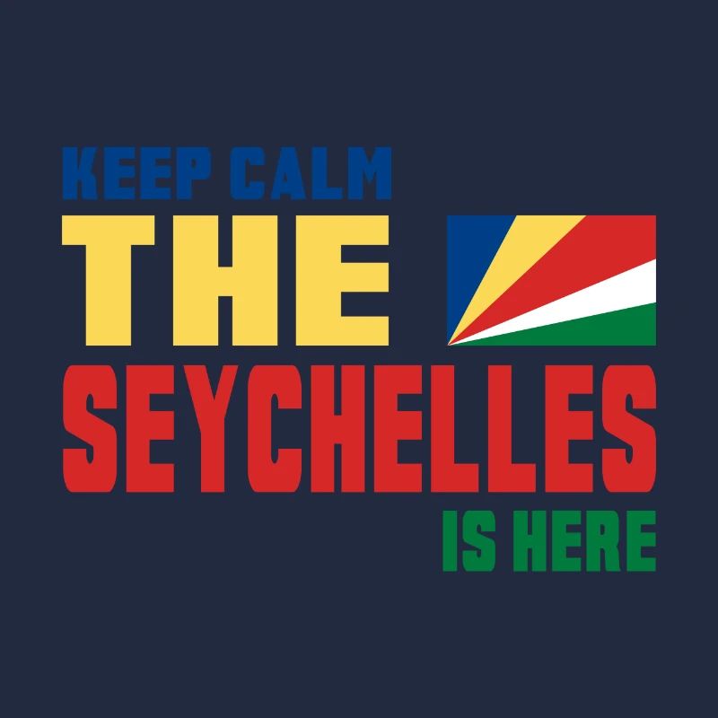 Keep Calm Seychelles design / gift flag