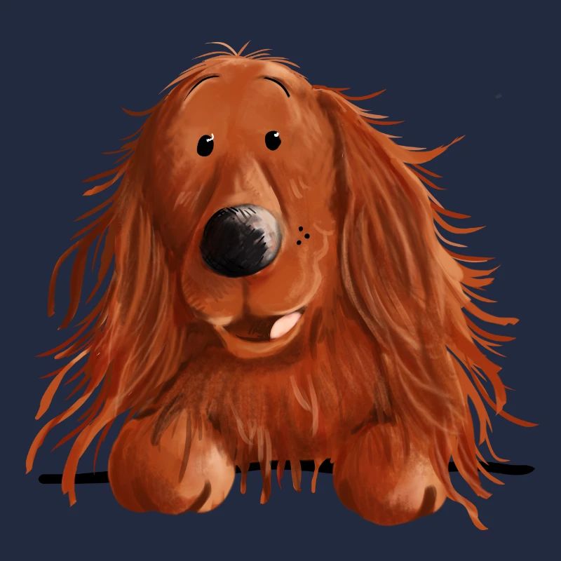 Neugieriger Irish Setter
