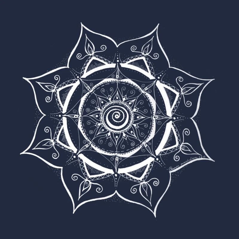 Mandala-Spinnennetz Design