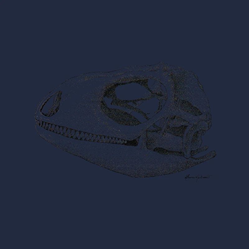 Teiú Lizard Skull - Ink