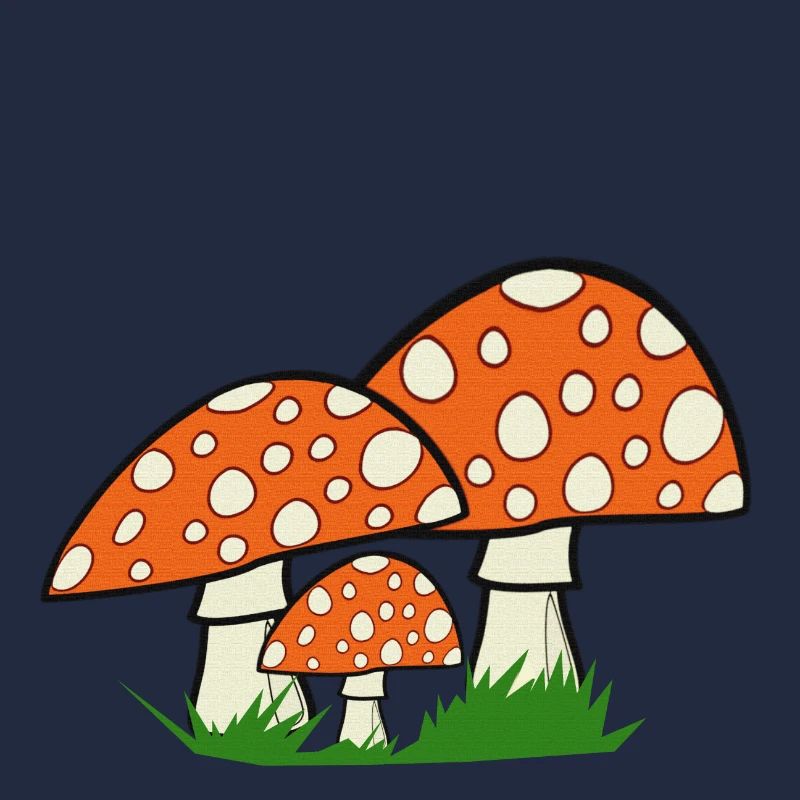 nature graphics, toadstools, great forest motifs