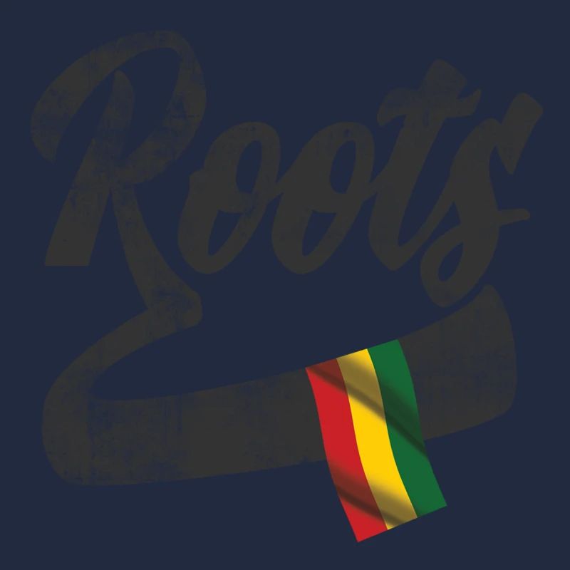 Roots Reggae Design avec drapeau coloré