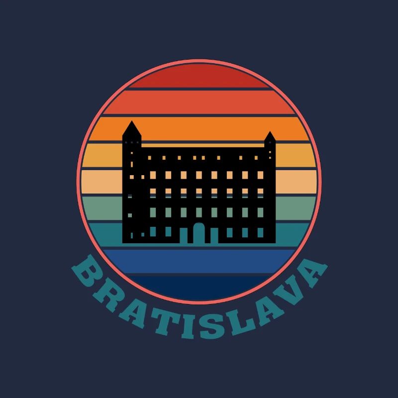 Bratislava Slovakia Skyline Landmark Souvenir