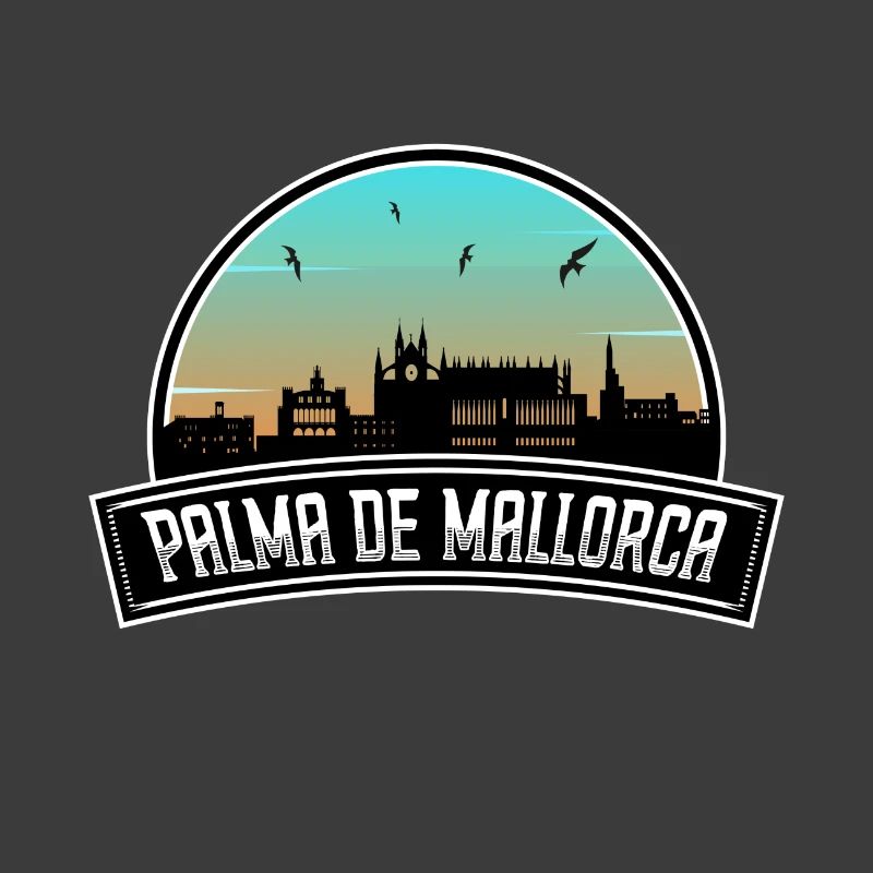 Palma De Mallorca Espagne Skyline Souvenir Espagnol