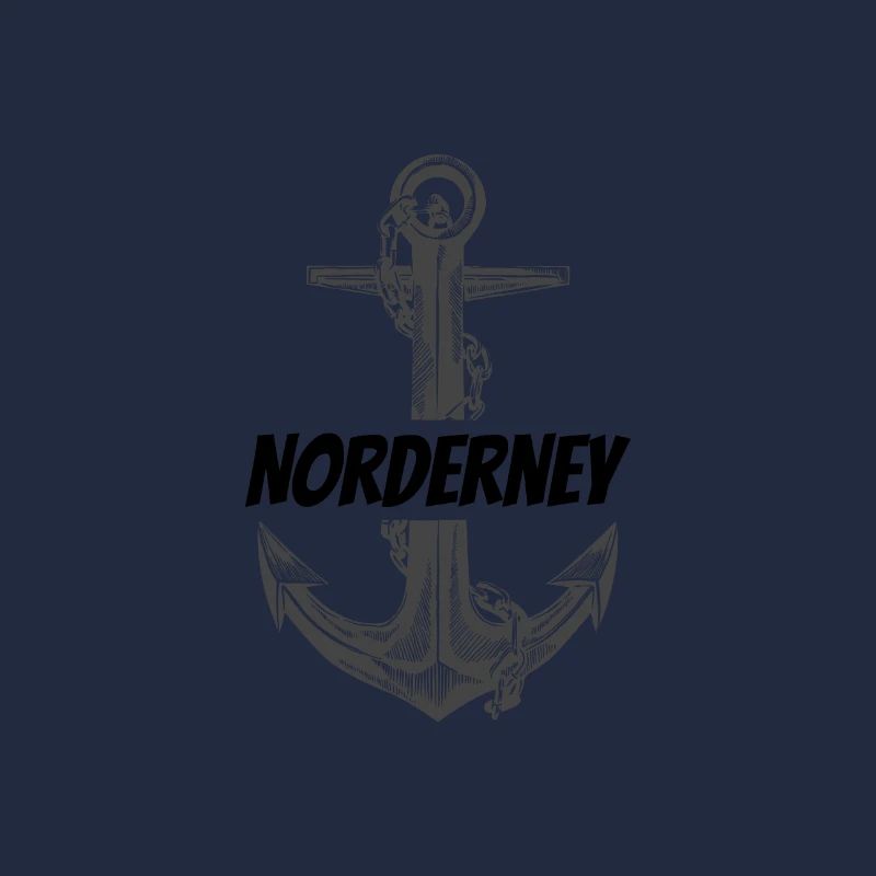 Anker & Kompass Nautik-Illustration