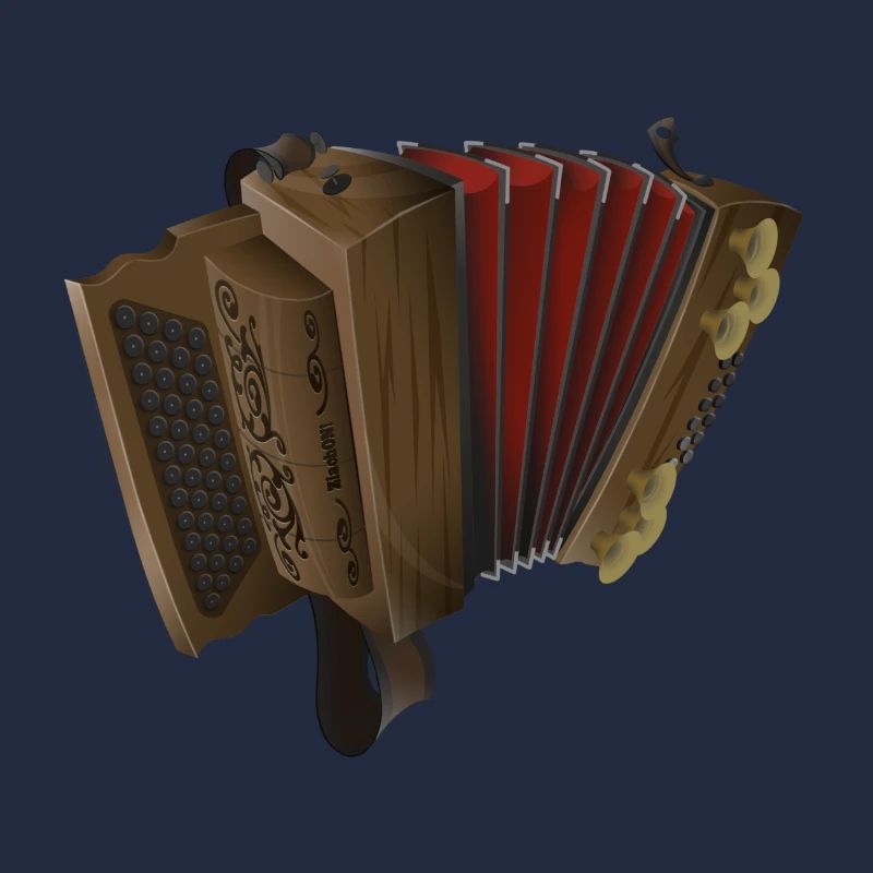 Styrian Harmonica - Dark/Red | ZiachON!