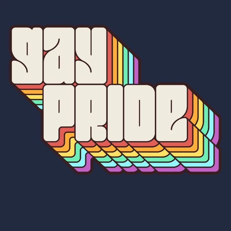 Gay Pride Regenbogen Schatten Statement