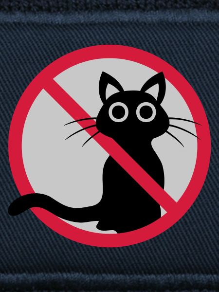 Cat forbidden sign