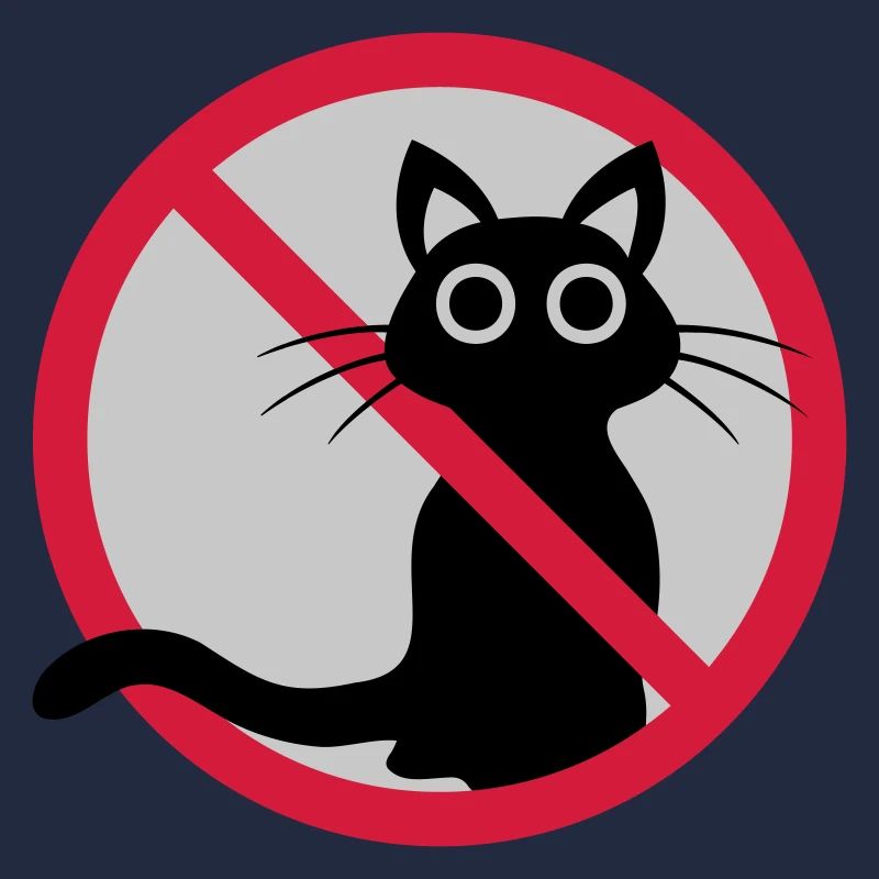 Signe interdit de chat