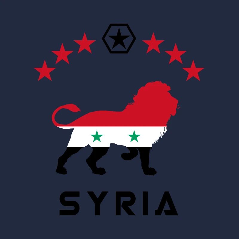 Motif lion syrien