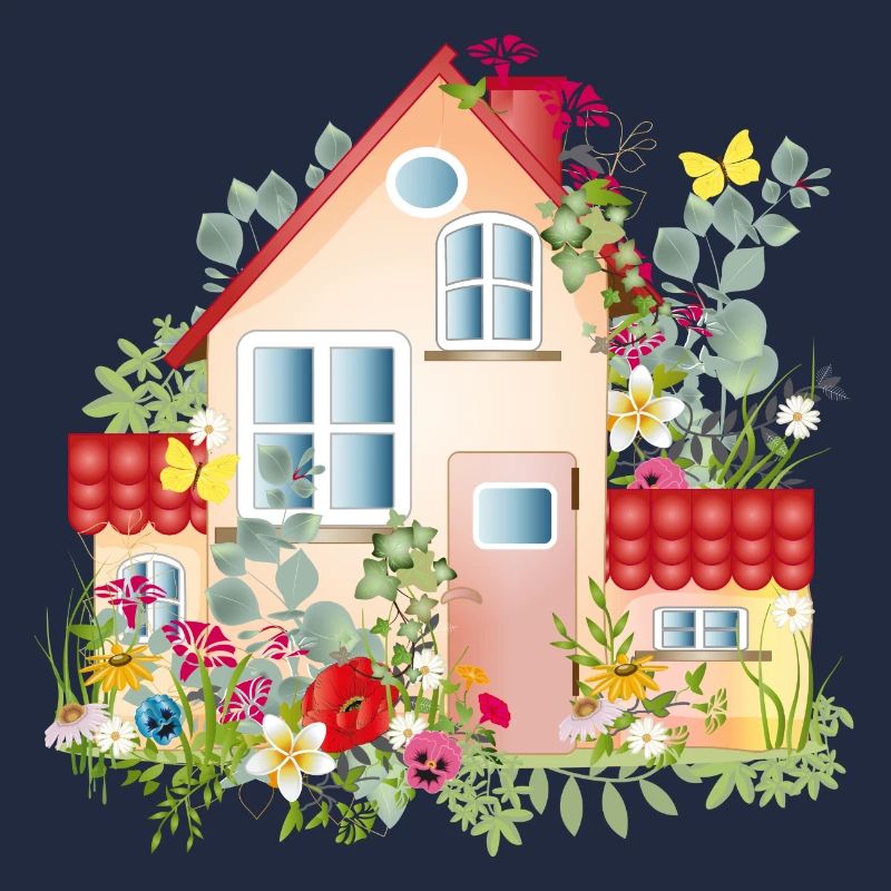 bunte Villa mit üppigen Garten - Ein Traumhaus