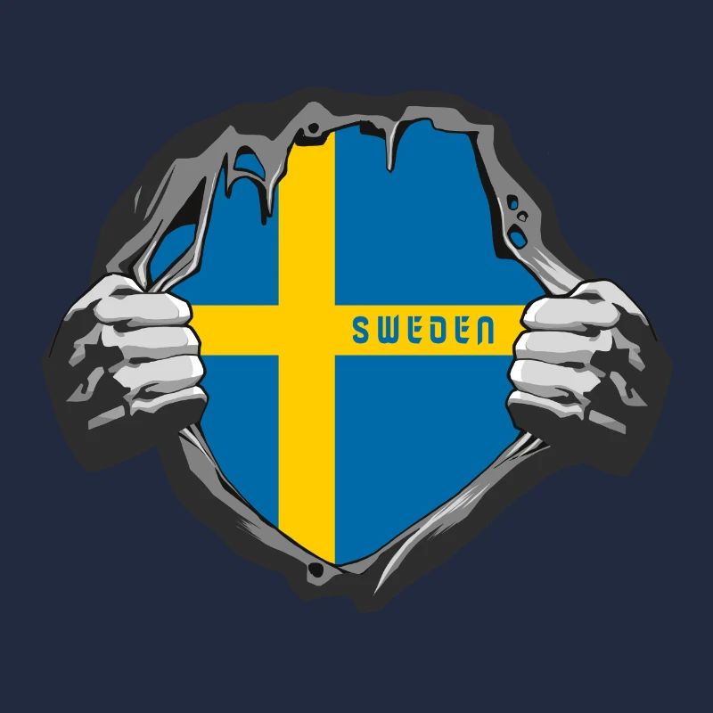 Drapeaux de la Suède