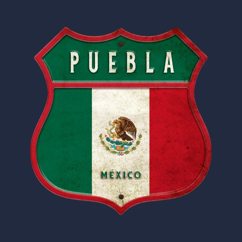 Puebla Mexico crest design
