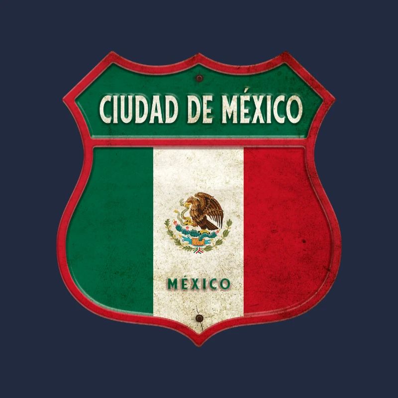 Mexiko Stadt Wappen Design