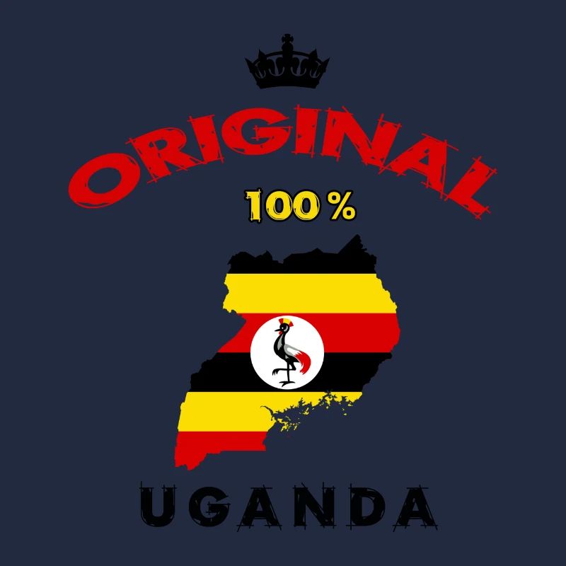 Design original 100 % drapeau ougandais