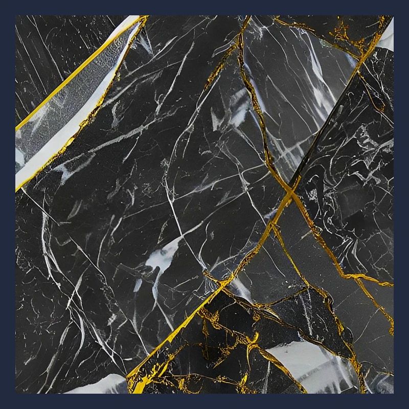 Marmor Schwarz Gold Textur