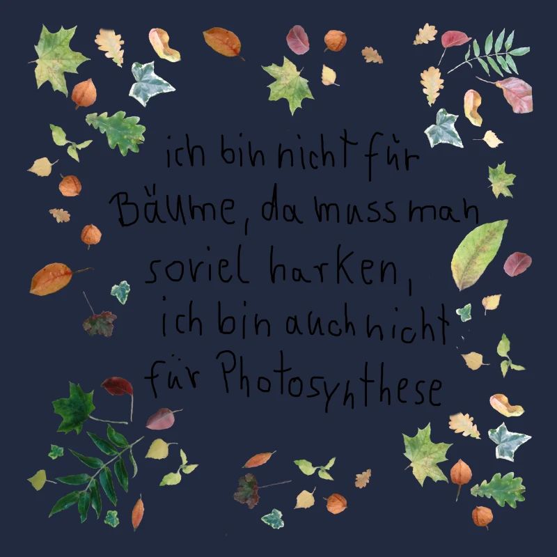 Laub mit Spruch
