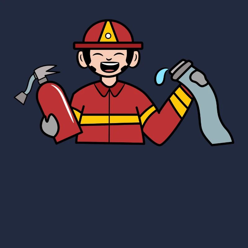 Fire hose fire extinguisher fire brigade rescuer