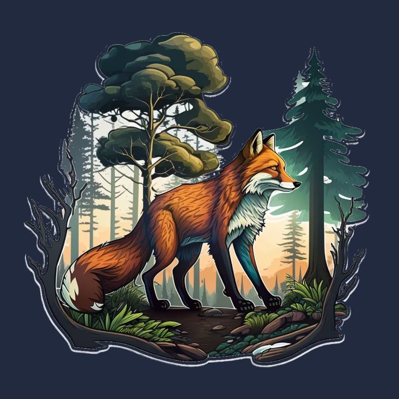 Renard dans la forêt