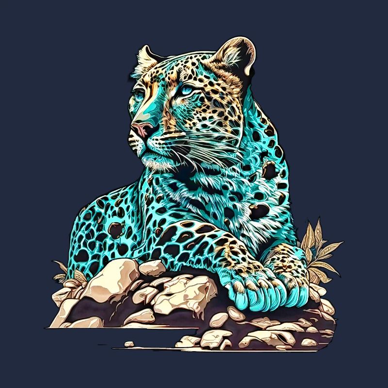 Leopard lying in wait
