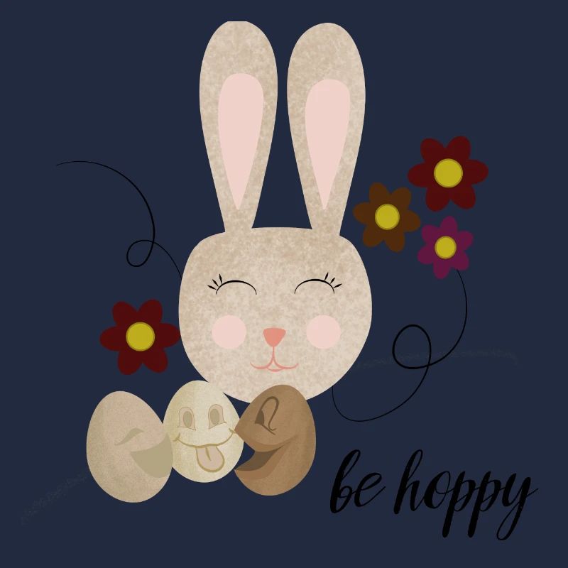 Design de lapin de Pâques Be Hoppy Cute