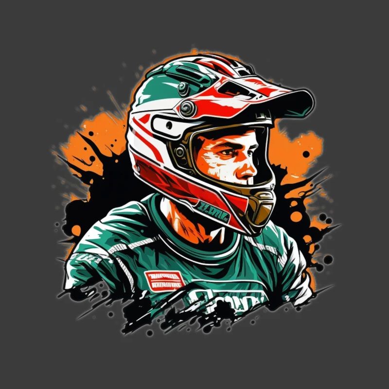 Rennfahrer Farbexplosion