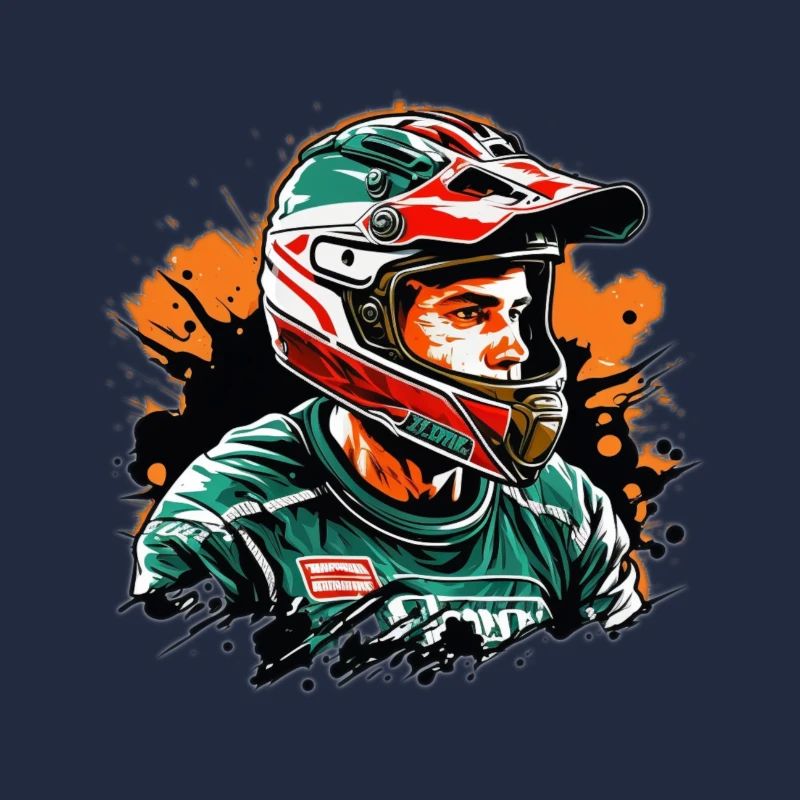 Rennfahrer Farbexplosion
