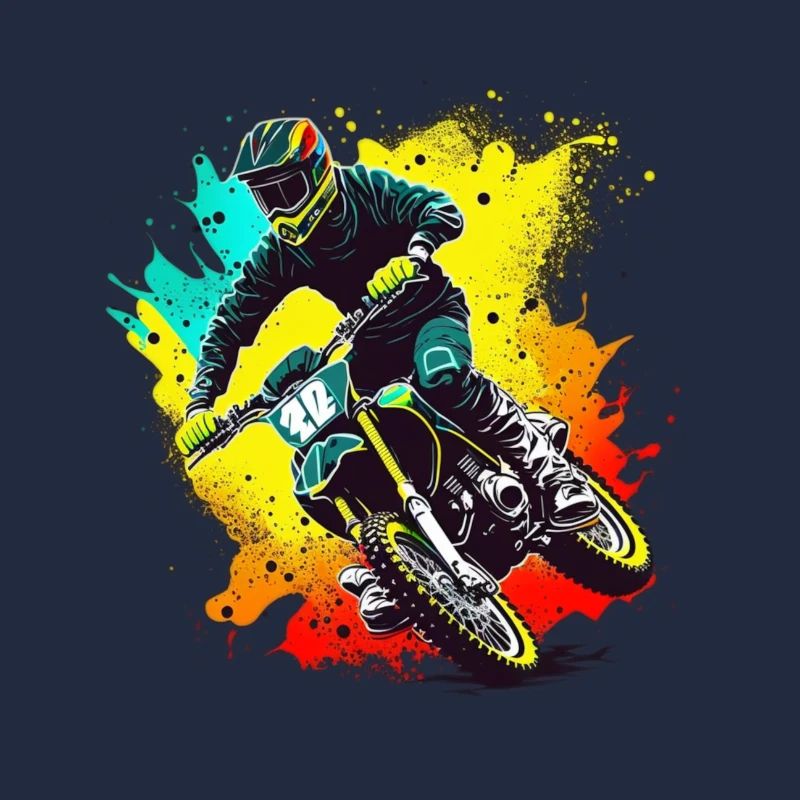 Motocross Farbexplosion