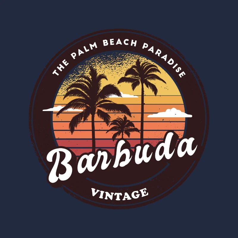 Barbuda palm tree design
