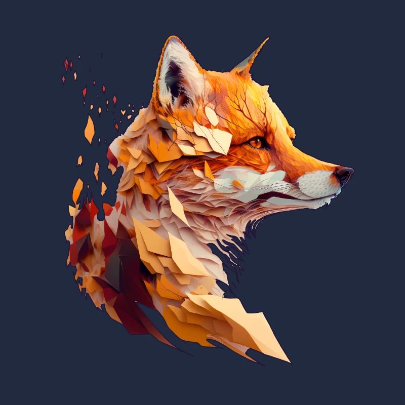Polygon Fox Design, Pretty Fox