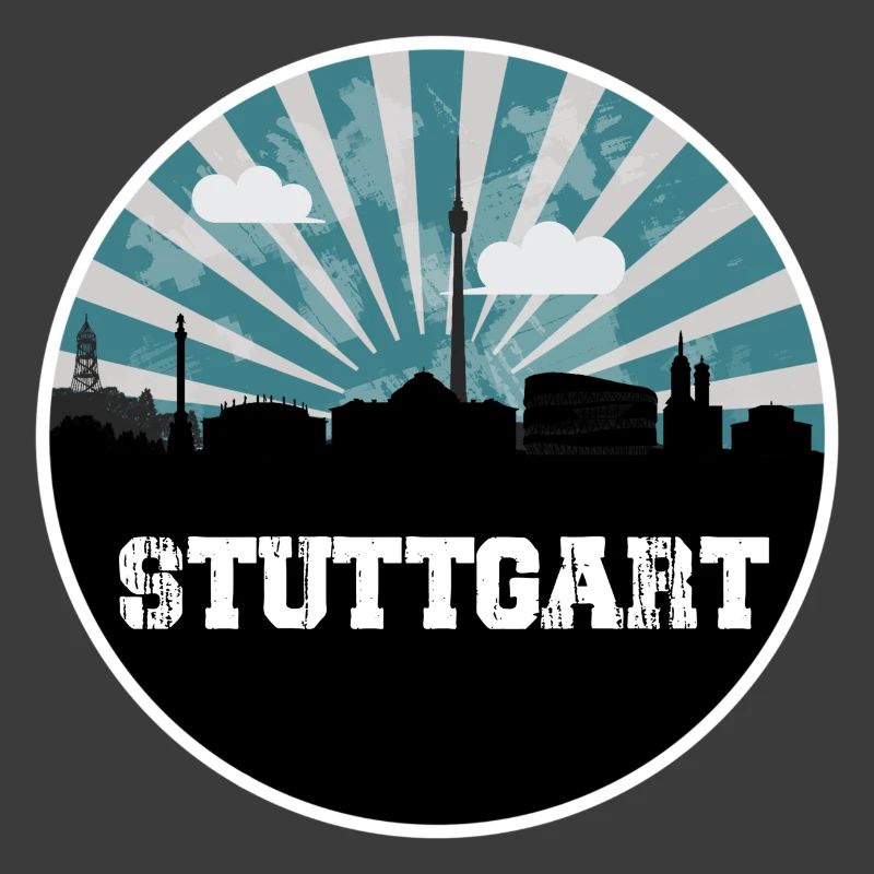 Stuttgart Skyline Blue Hour