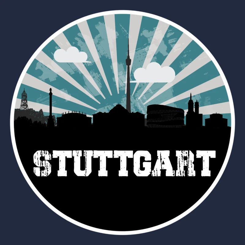 Stuttgart Skyline Blue Hour