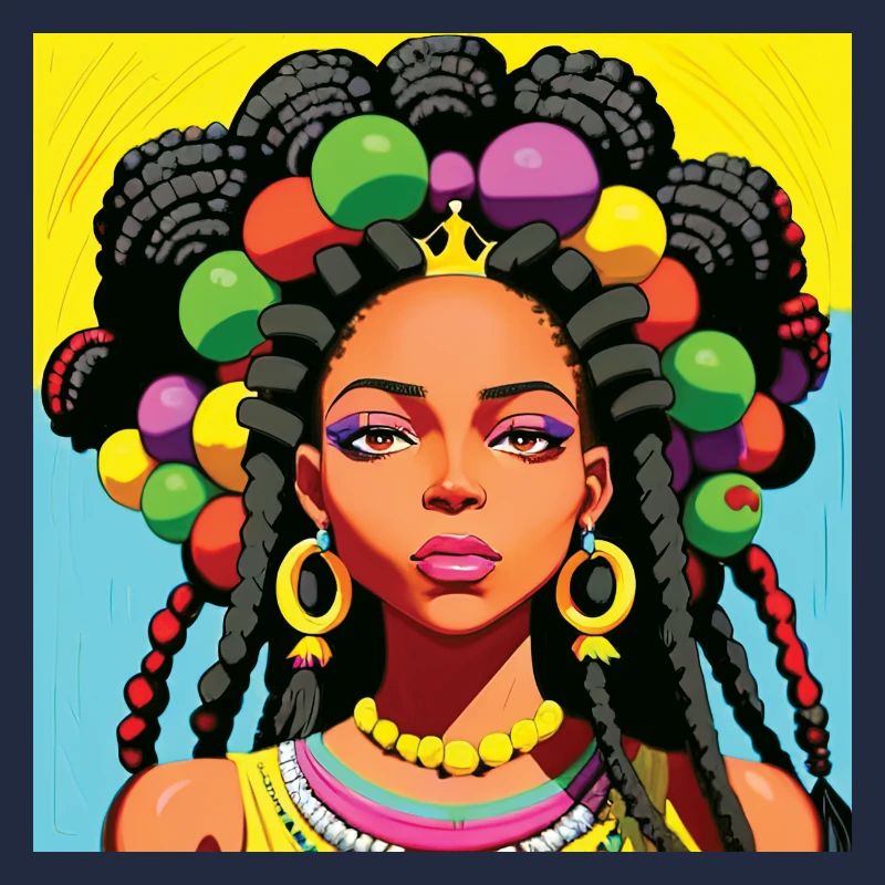 Schwarze Frau mit Dreadlocks
