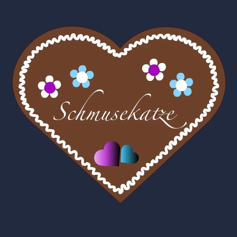 "Jahrmarkt-Liebe" Schmusekatze lila blau