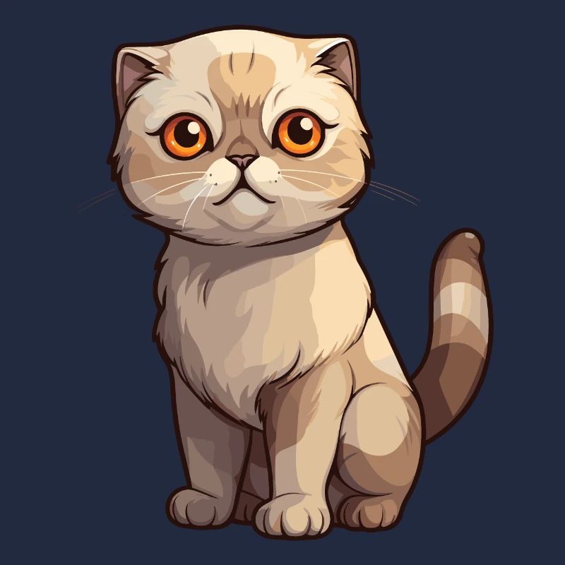 Bad-tempered Scottish Fold kitten