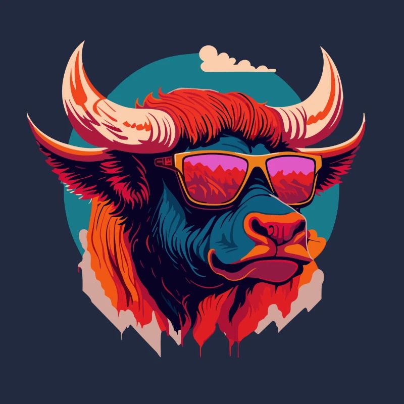 Bison feu de forêt