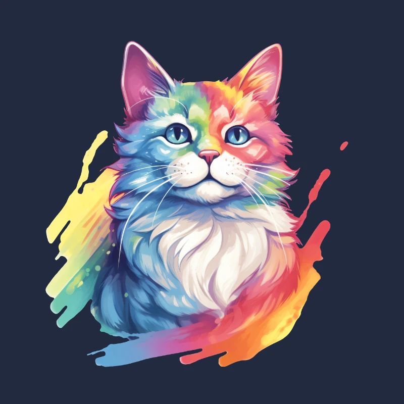 Chat arc-en-ciel – Chat arc-en-ciel pittoresque