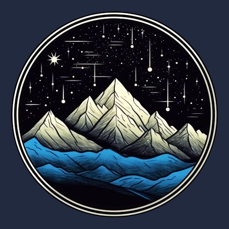 Starry Mountain Comet 01