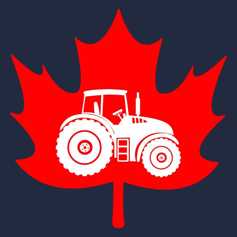 Canada maple leaf tractor logo