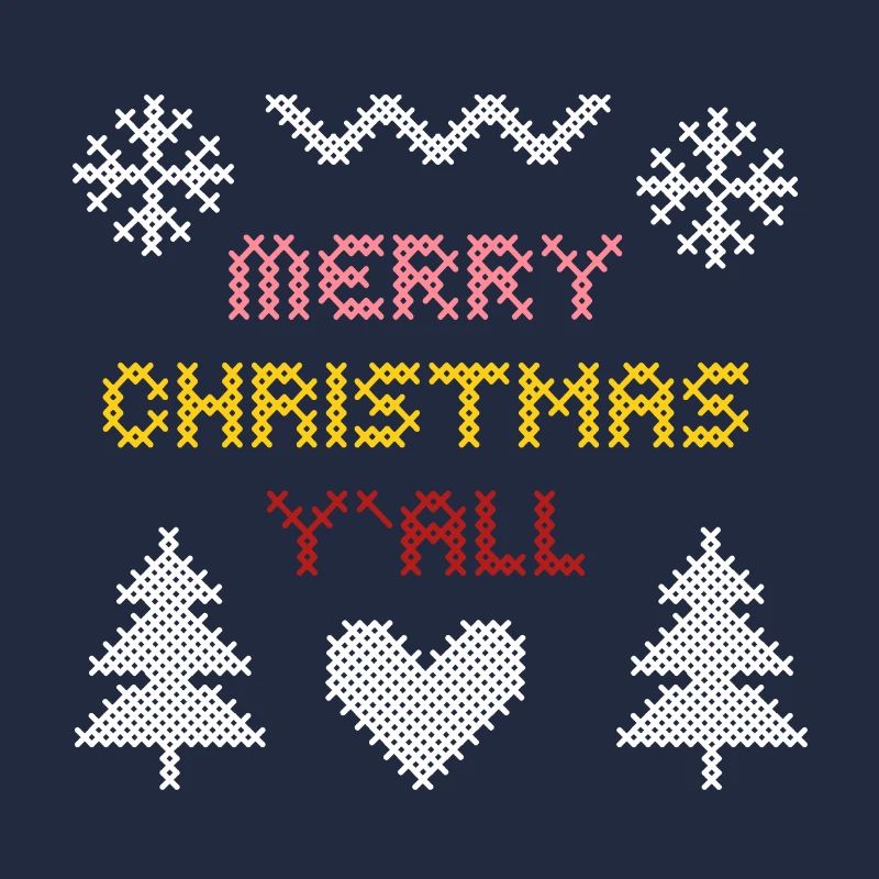 Festliches Weihnachtsherz-Muster