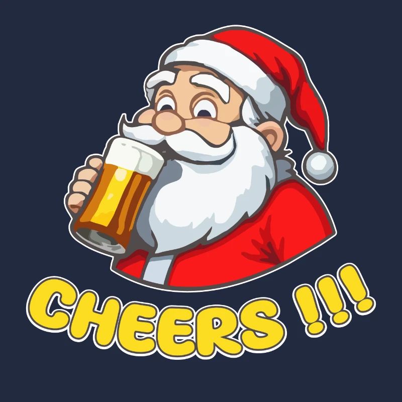 Weihnachtsmann mit Bier Cheers!!!
