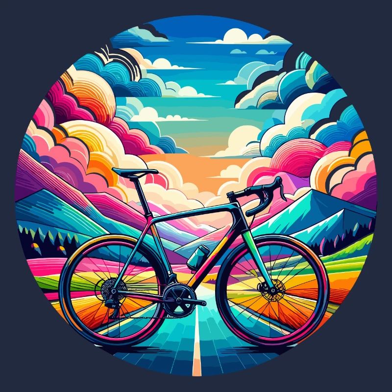 Vélo de route aux couleurs d’un conte de fées