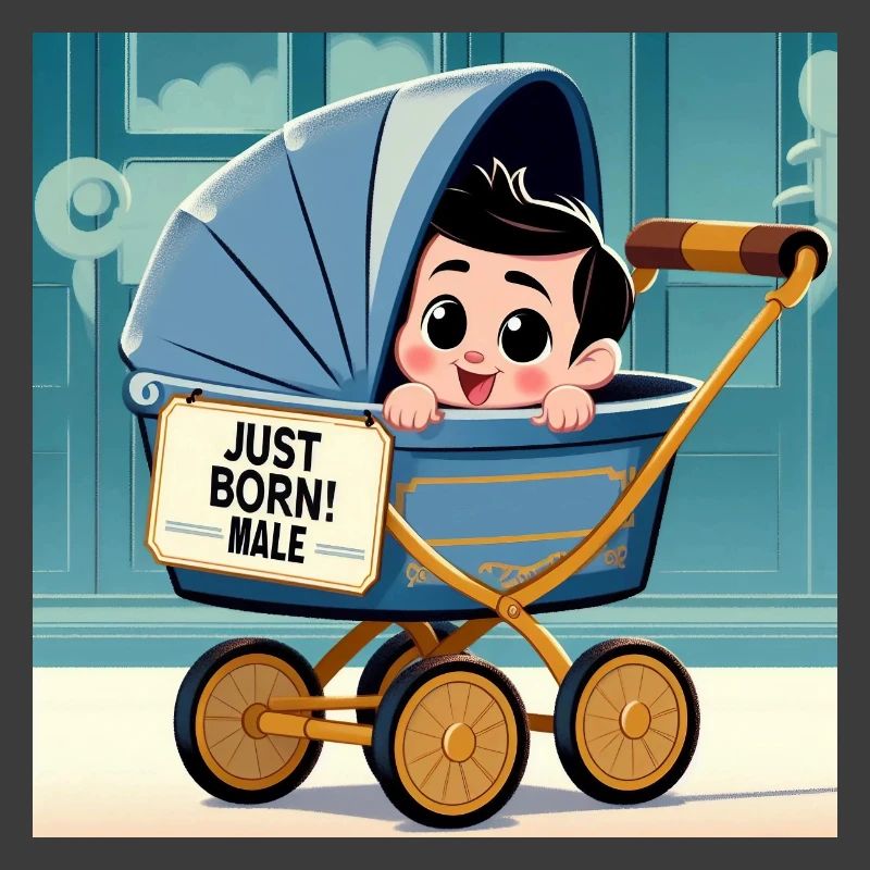 Gerade geborener Junge