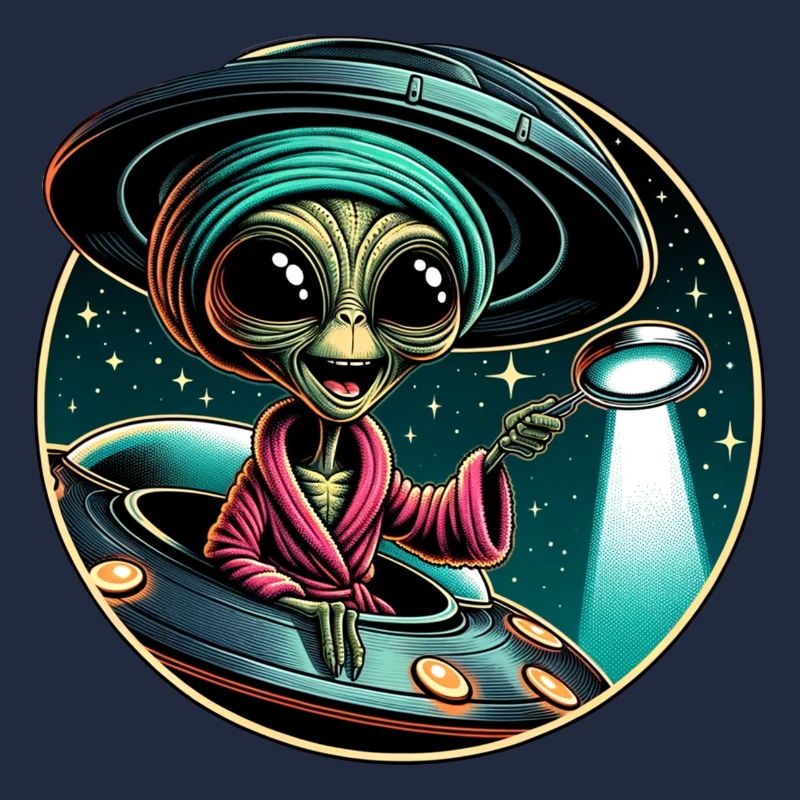 Détective extraterrestre à la lumière d’un OVNI