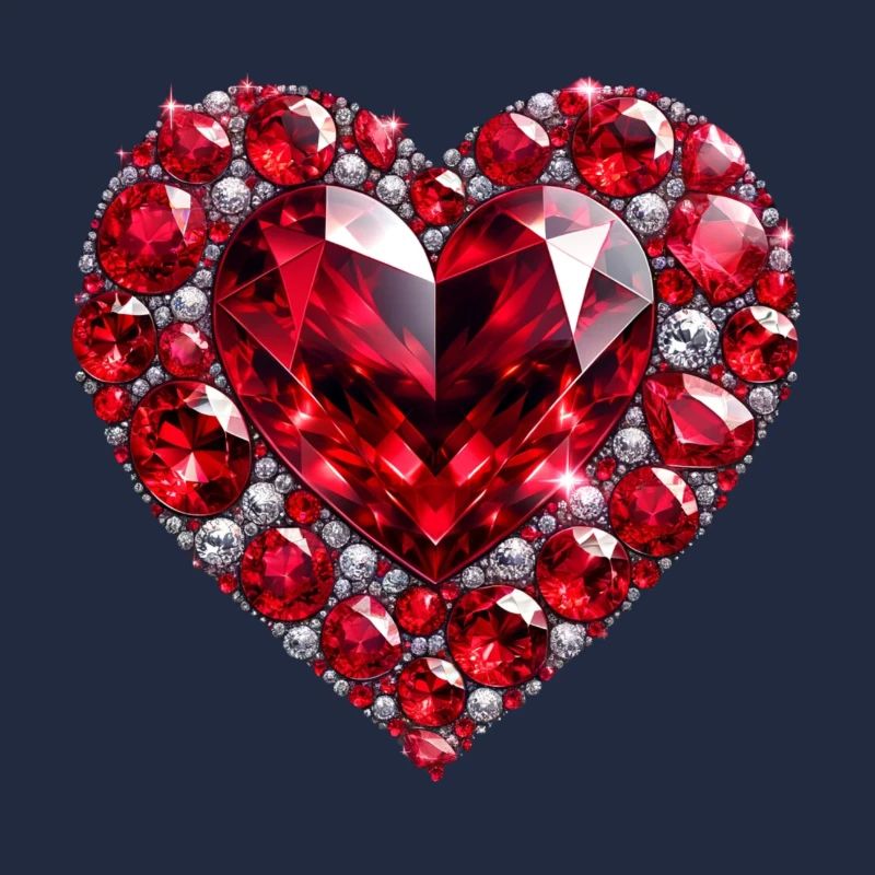 Ruby d'amour en cristal