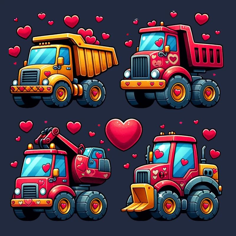 Tiny Builders' Affection - Bau-T-Shirt